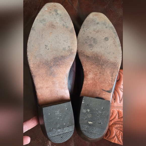 Vintage Vibram Womens Cowboy Boots Western Country High Quality Leather Sz 8.5 - Picture 8 of 9